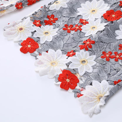 Ashen Petal Grove [guipure pants]