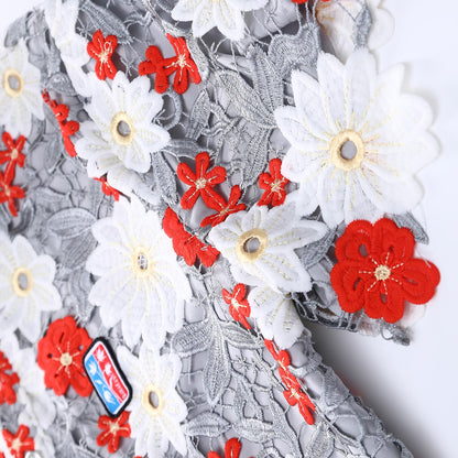 Ashen Petal Grove [guipure shirt]