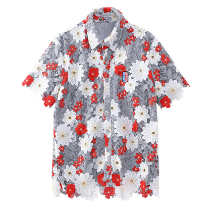 Ashen Petal Grove [guipure shirt]