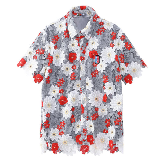 Ashen Petal Grove [guipure shirt]