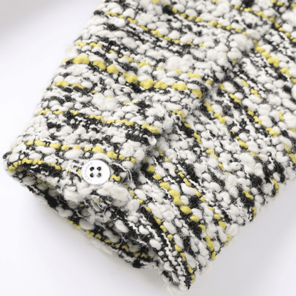 black & yellow/TWEED [hoodie]