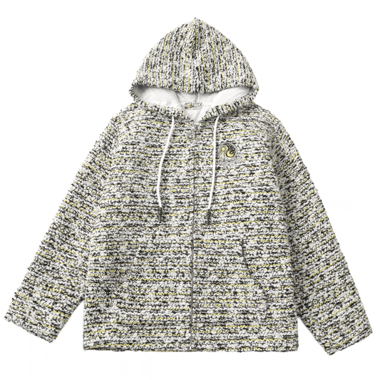 black & yellow/TWEED [hoodie]