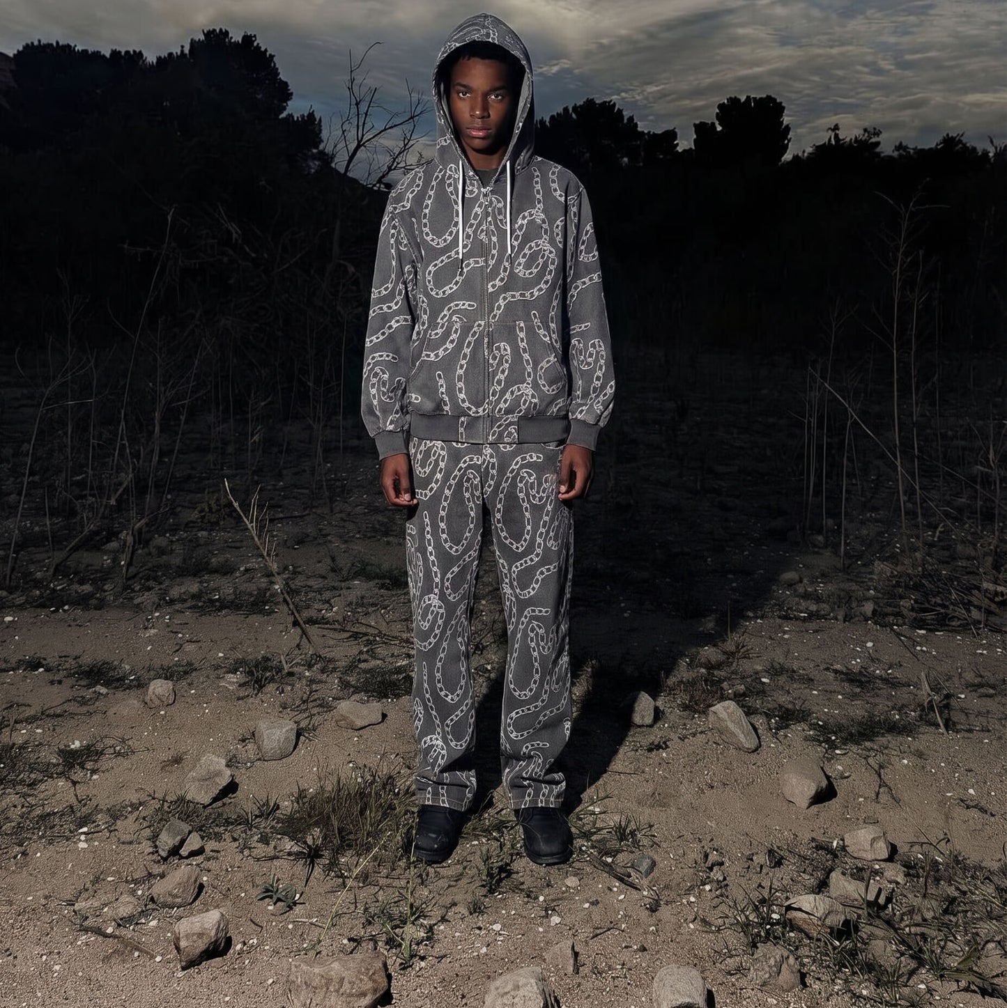 chains/ASH denim [hoodie ⛓️]